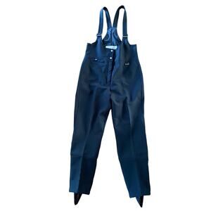 Vintage White Stag Stirrup Stretchy Women’s Black Ski Pants medium